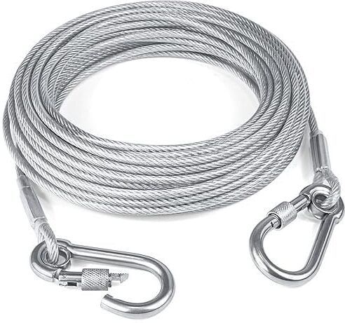 5 Meter Multi-Purpose Cloth Drying Rope, Utility Rope for Camping and Pets Stainless Steel Retractable Clothesline-image-32