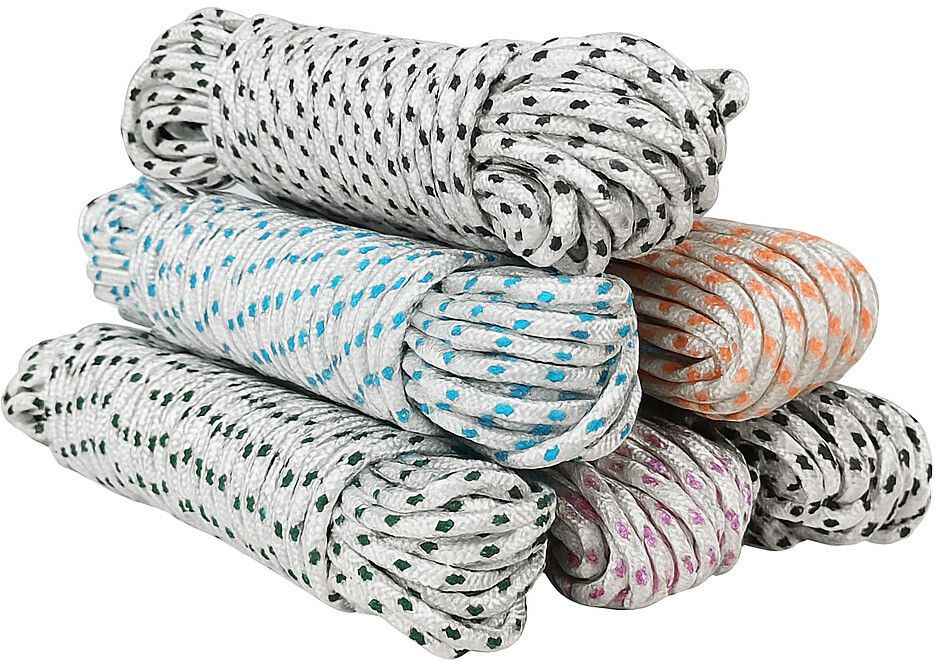 kabi aggro Rope for Cloth Drying 10 Meter each Pack of 6 Rassi Polyester Clothesline-picture-16