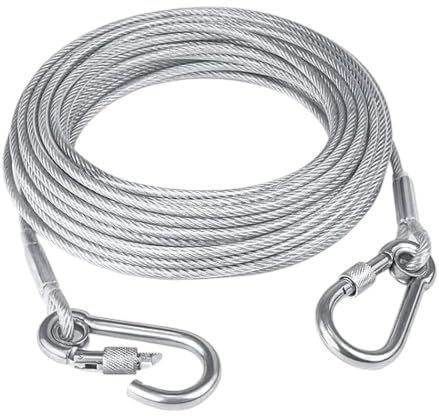 krishvora Stainless Steel Clothes Drying Rope Wire Silver-picture-36