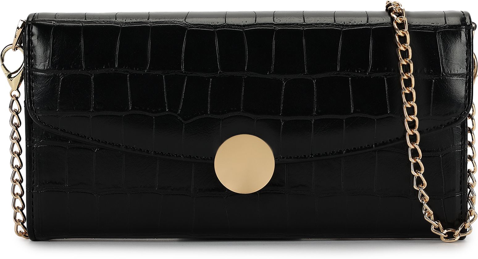 Casual Black Clutch-image-10