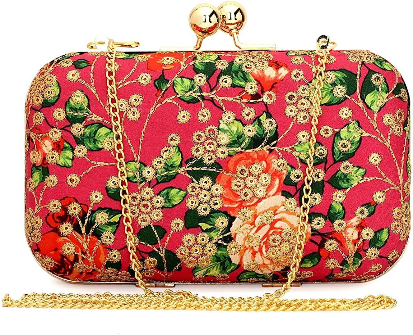 Party Pink, Multicolor, Light Green Clutch-image-48
