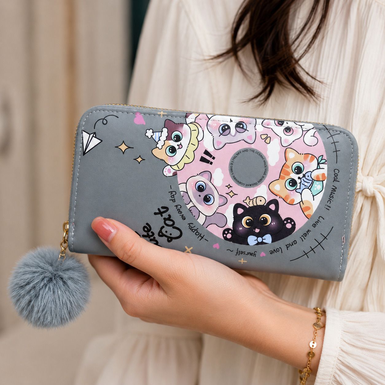 Casual, Party, Formal, Sports Grey Clutch-image-17