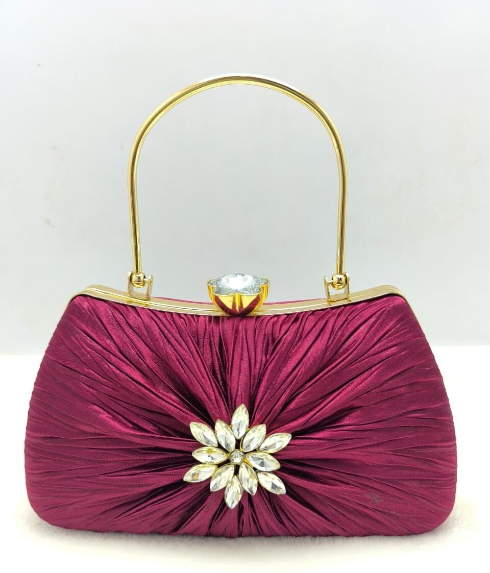 Casual, Formal, Party Maroon Clutch