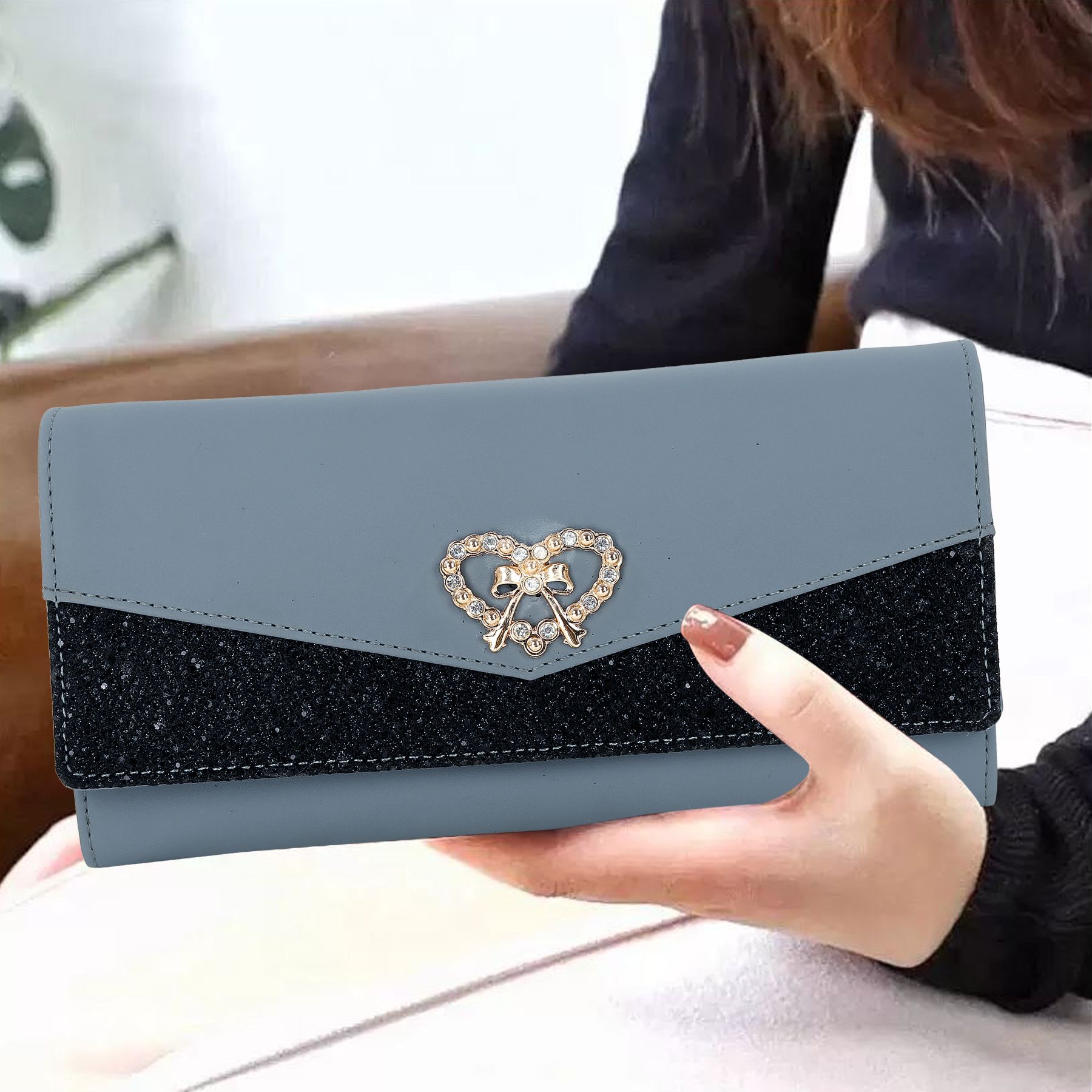 Casual Grey Clutch-image-41