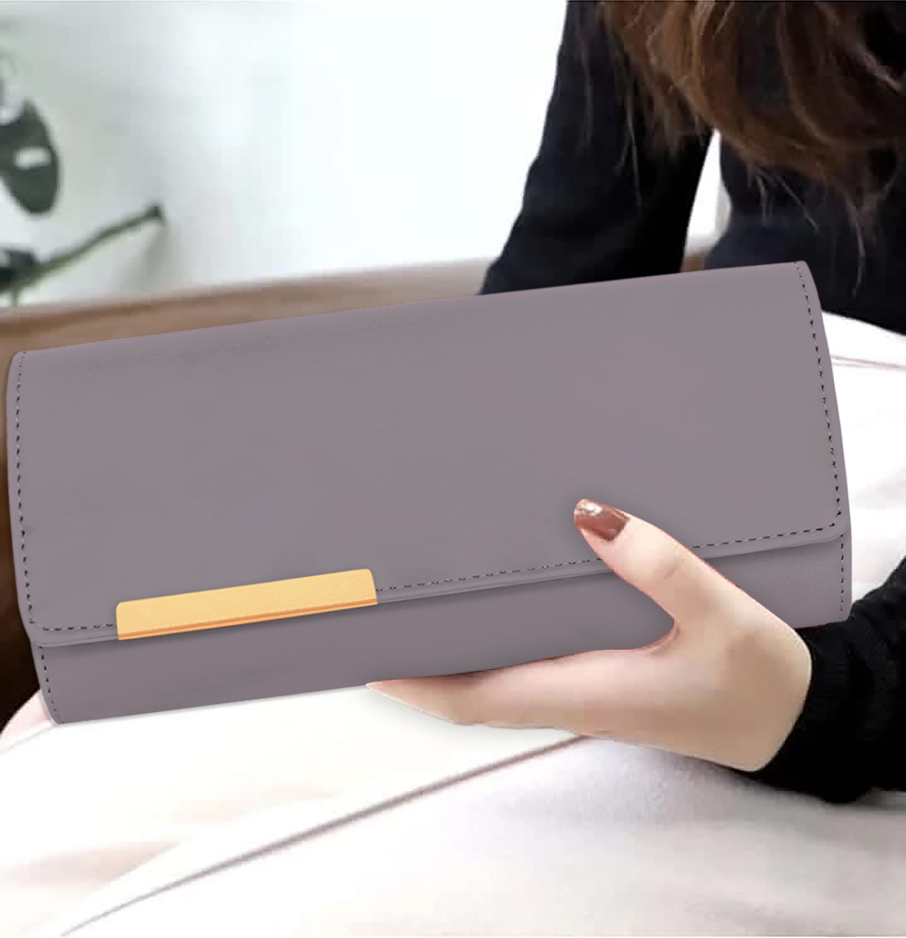 Party, Casual, Formal, Sports Grey Clutch-image-35