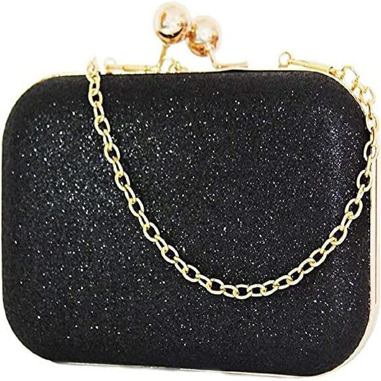tooba handicraft Party Black, Gold Clutch-picture-16