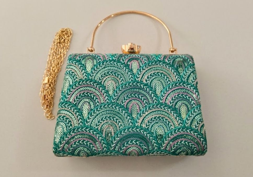 Casual Green Clutch-image-5