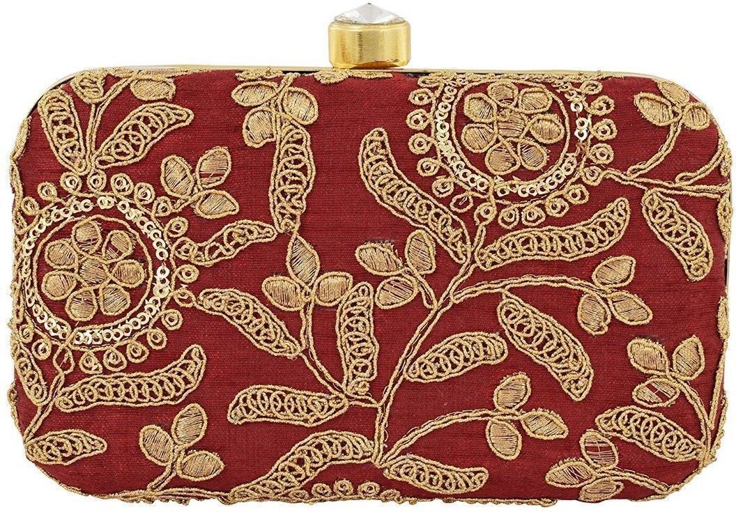 Casual Maroon Clutch-image-40