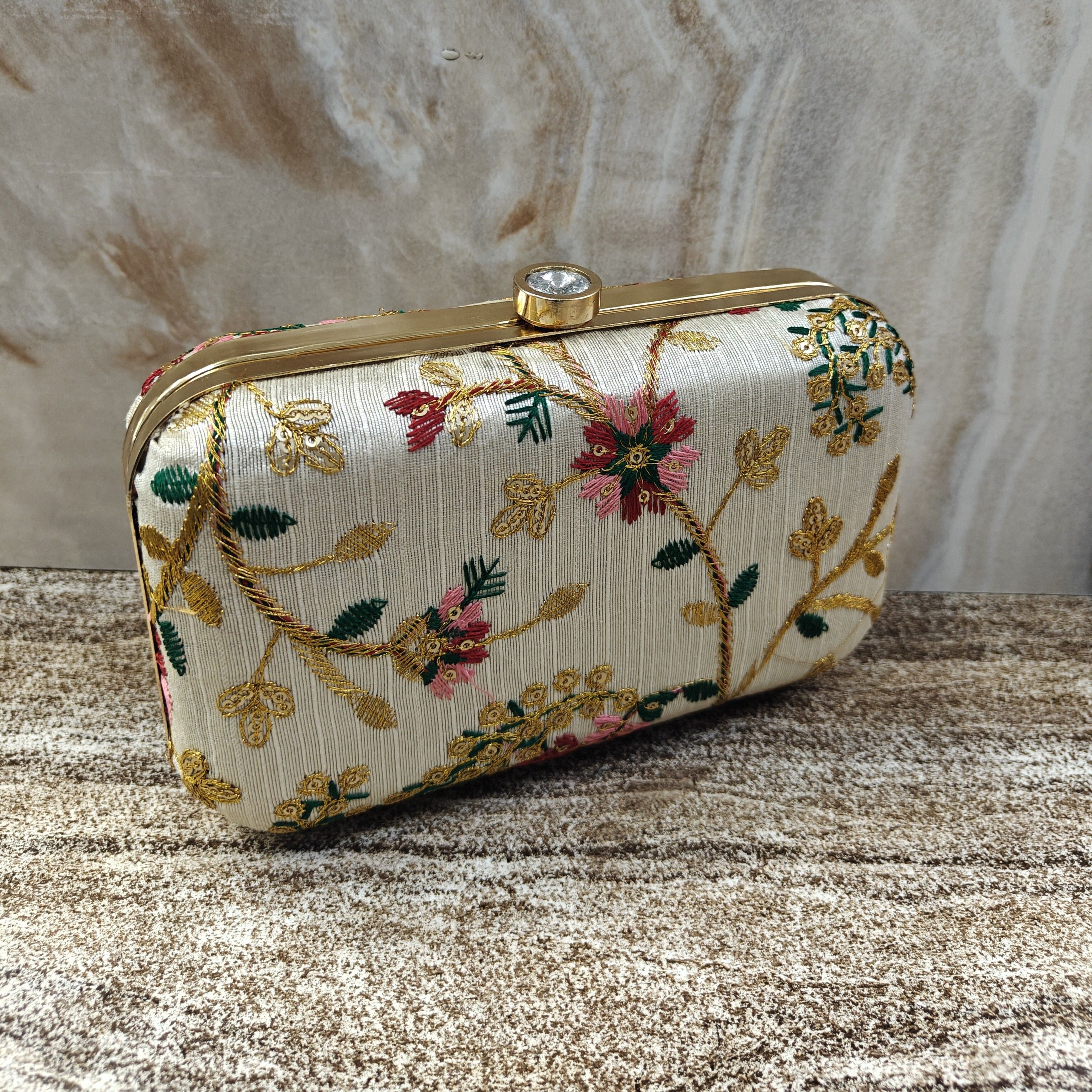 dawon Party Beige Clutch-picture-24