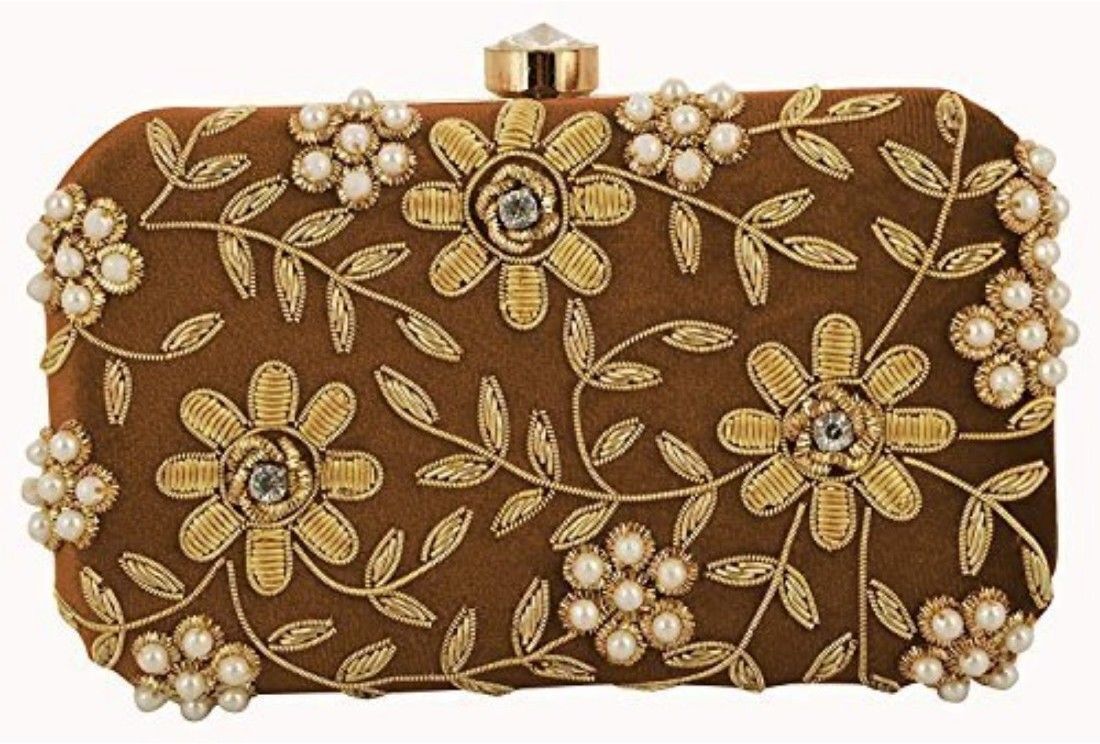 Party Brown Clutch-image-10