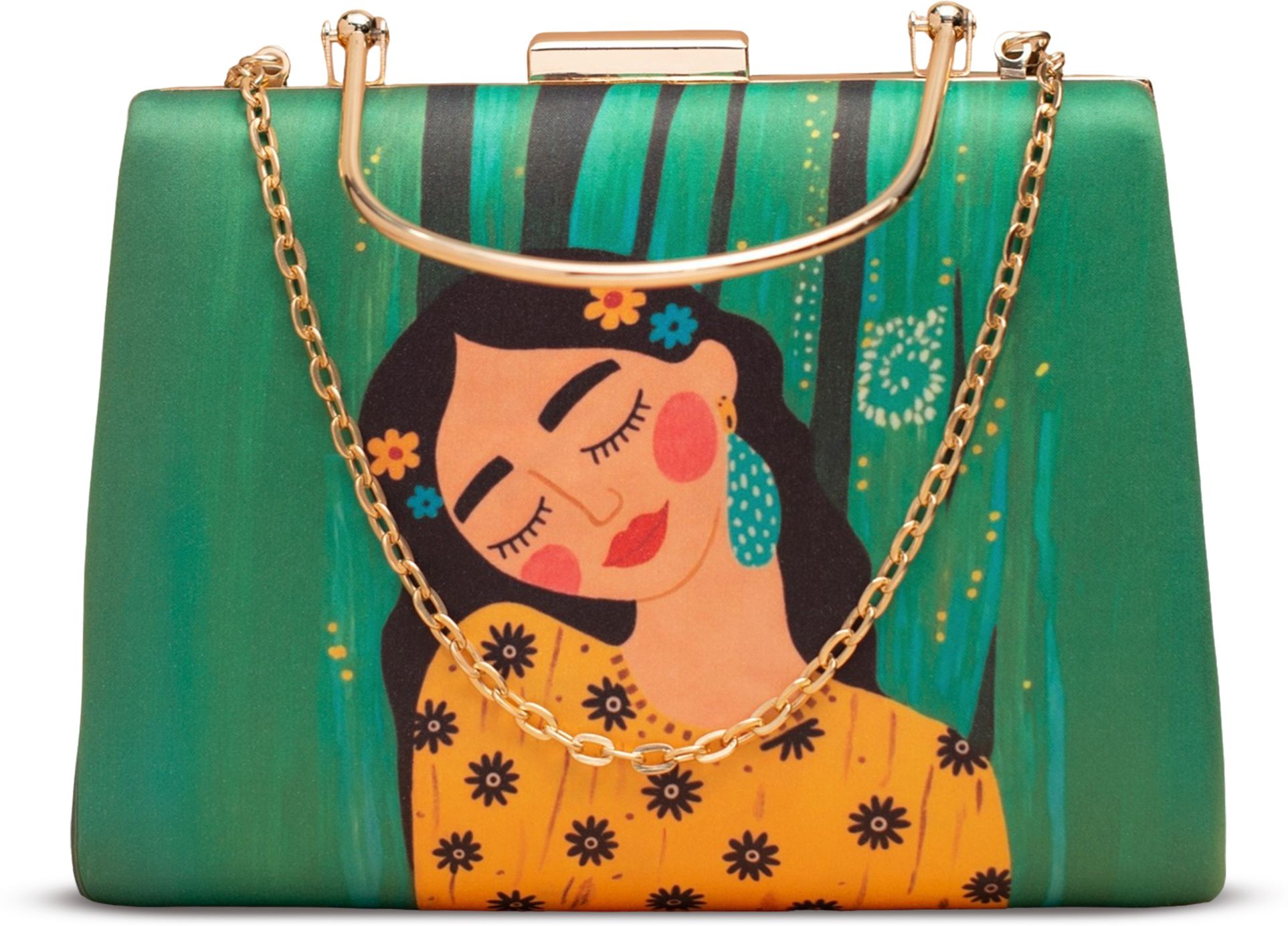 artklim Casual, Formal, Party Green Clutch-picture-9