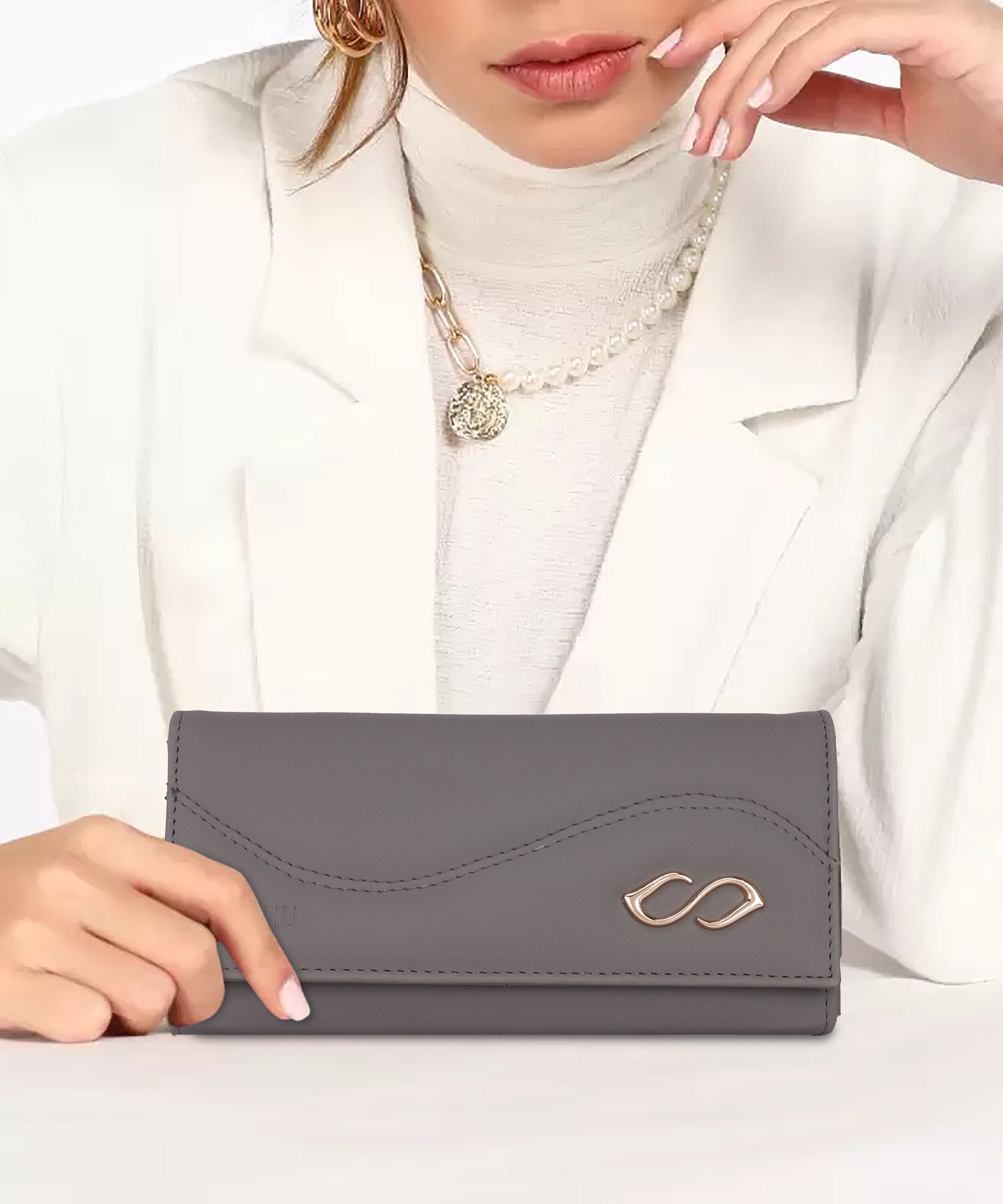 Casual, Formal Grey Clutch-image-38