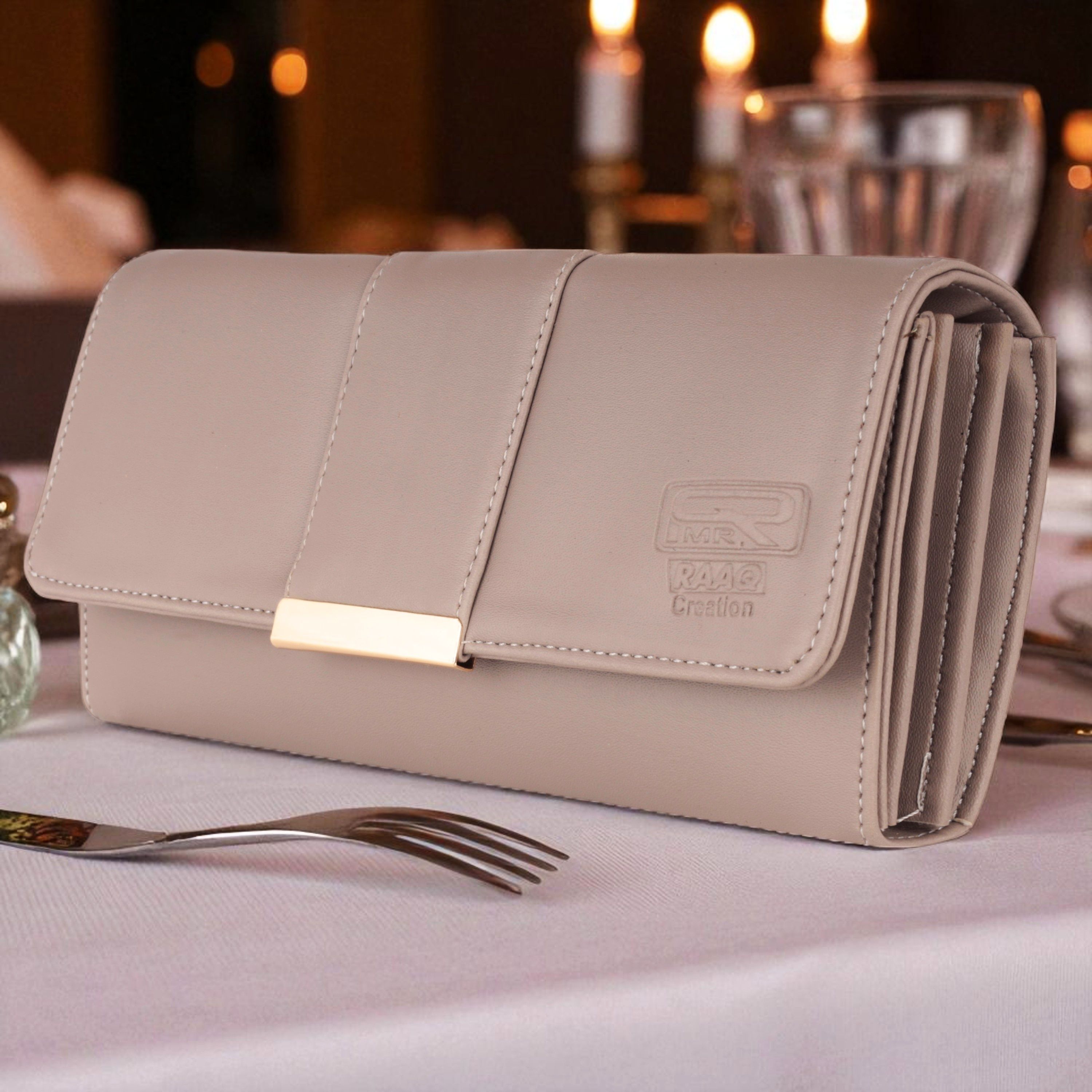 mr. raaq creation Casual, Formal, Party, Sports Grey Clutch-picture-26
