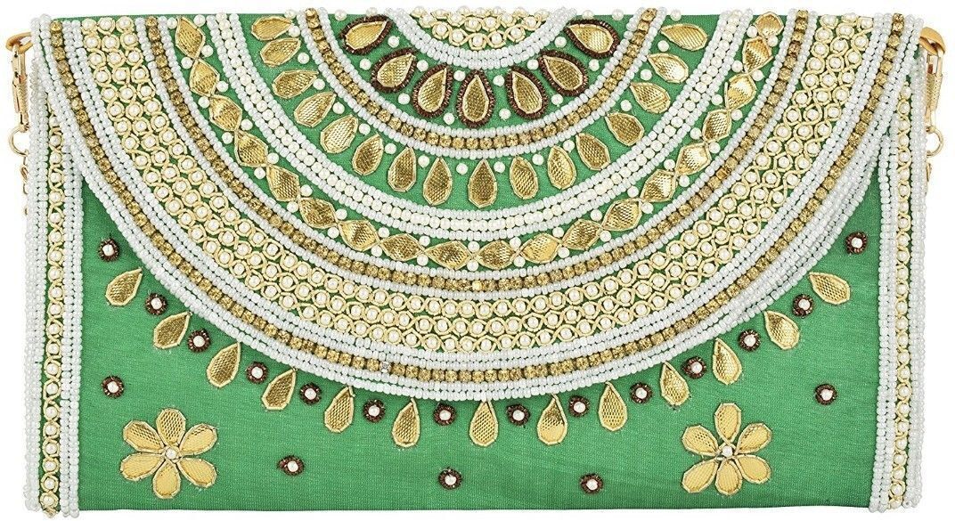 Casual Green Clutch-image-1