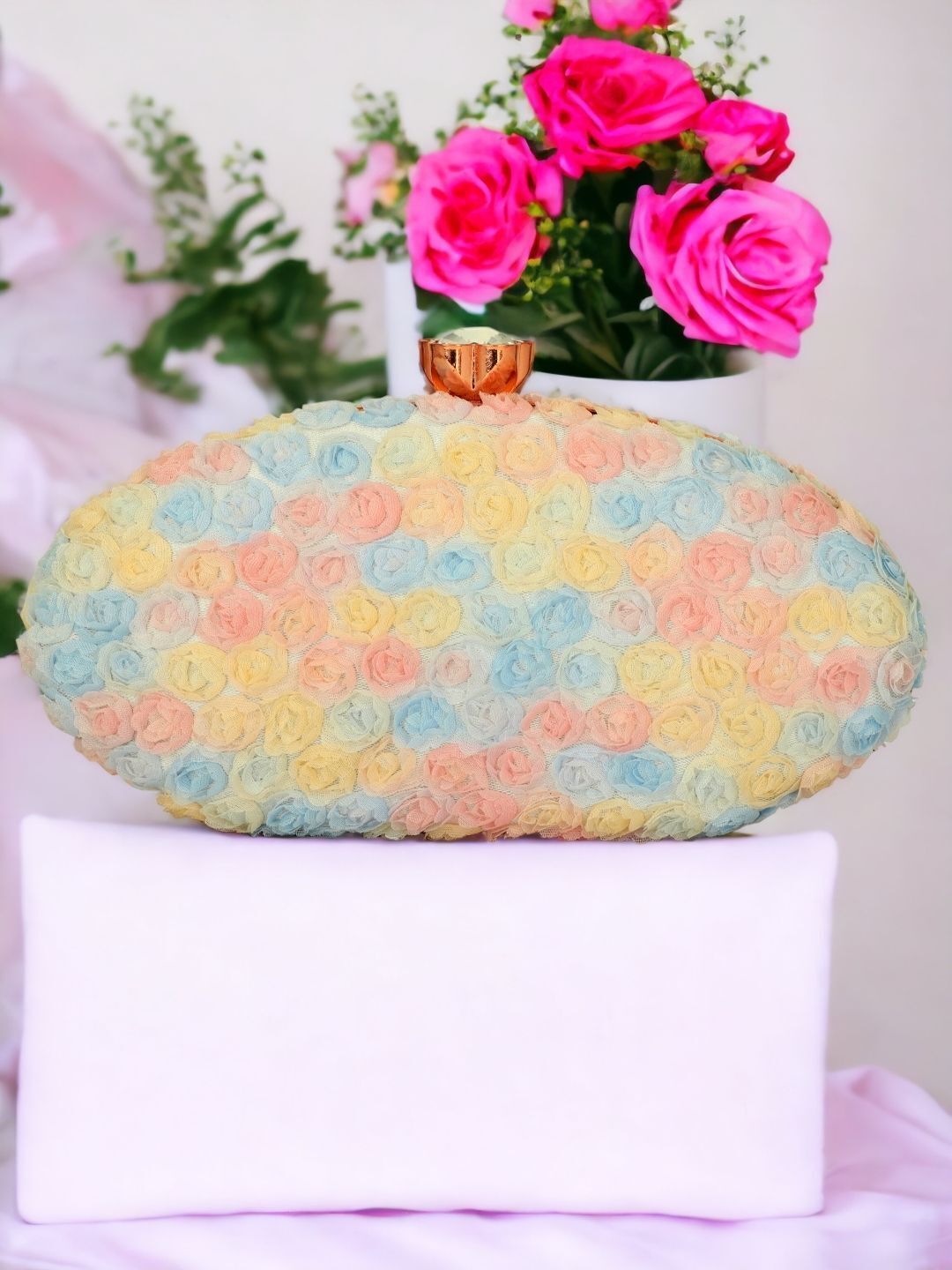 tooba handicraft Party Multicolor Clutch-picture-47
