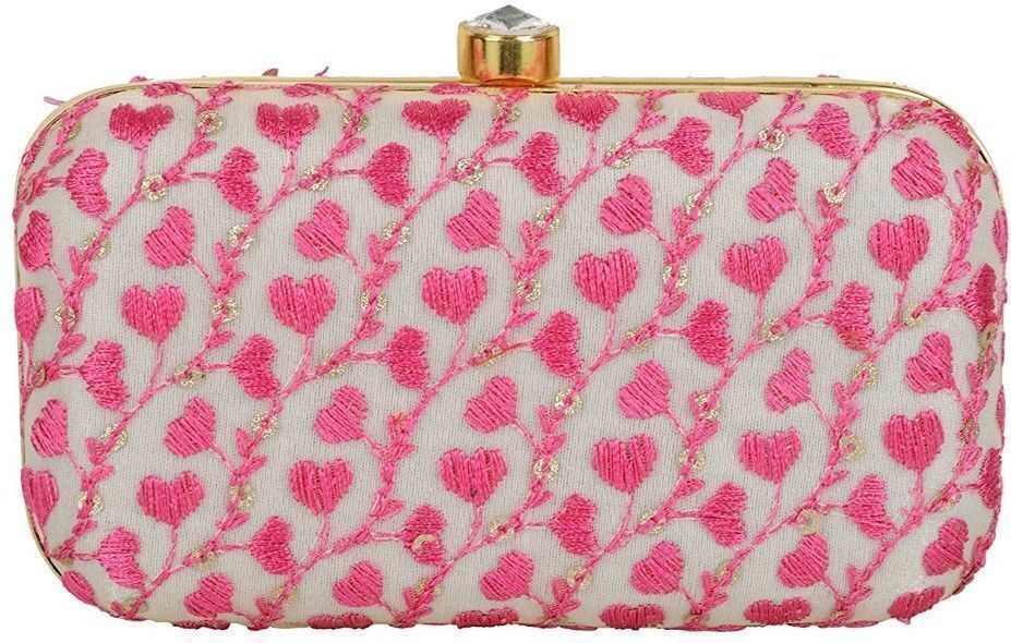 tooba handicraft Casual Red Clutch-picture-12