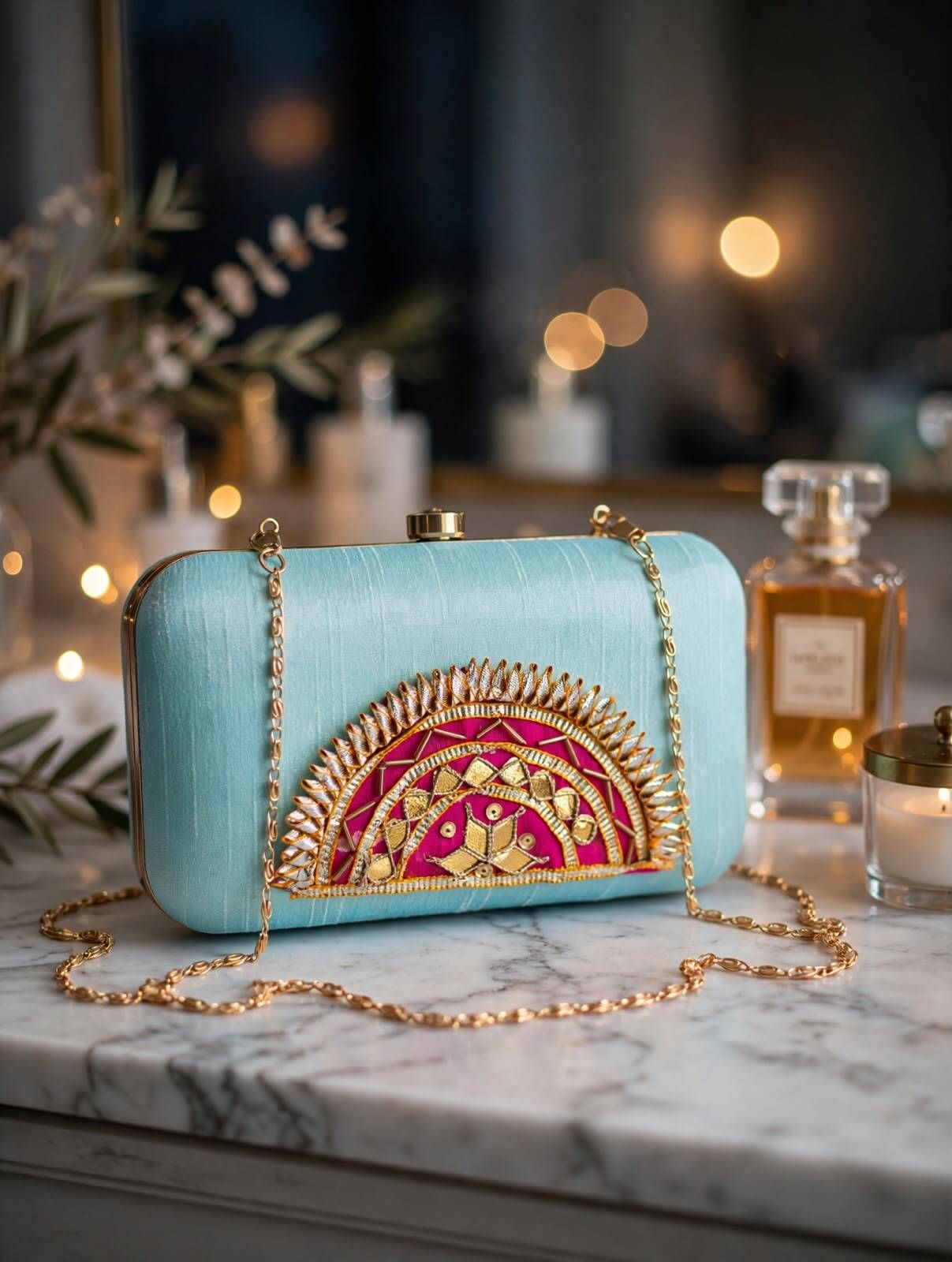 thebyrastore Party Blue Clutch-picture-12