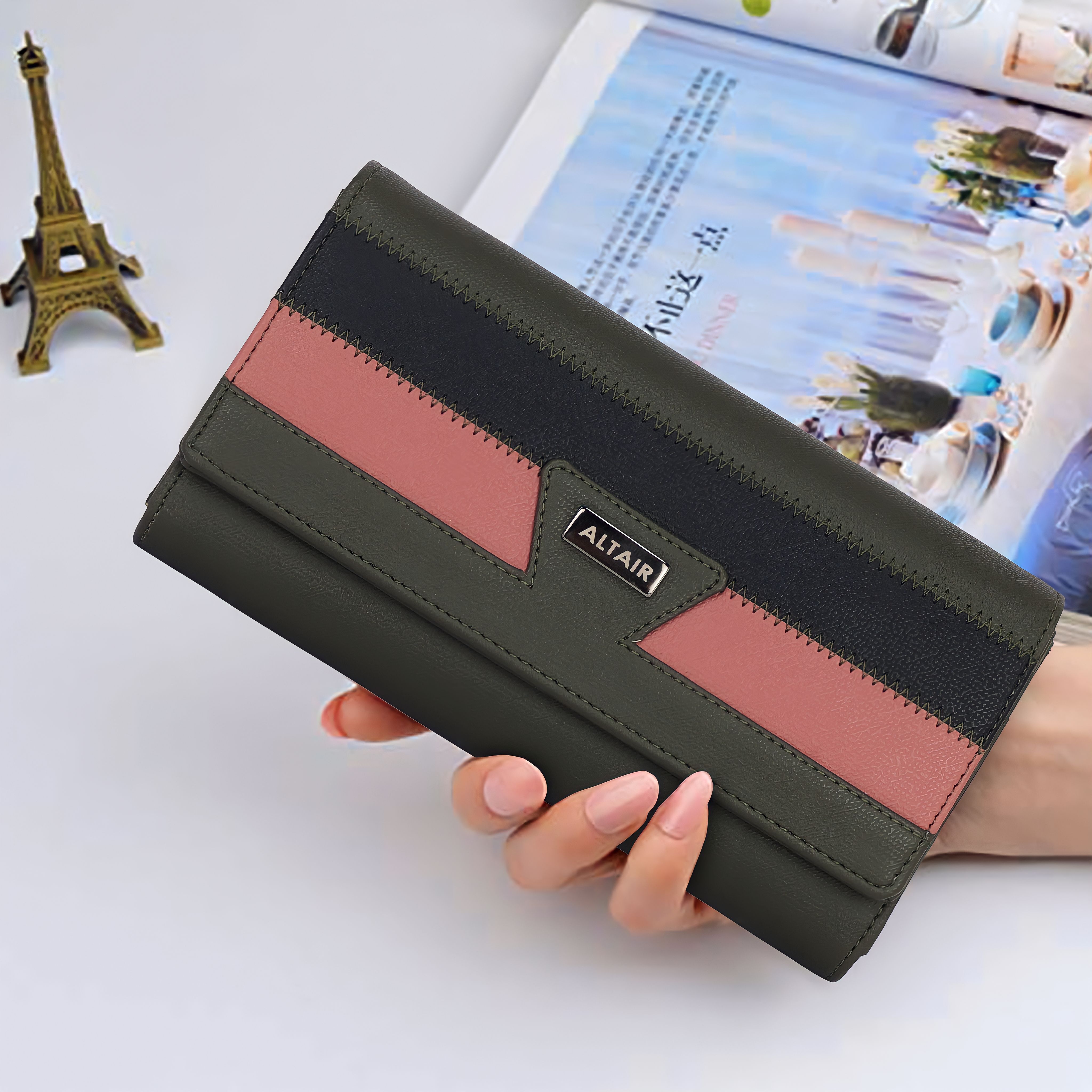 altair Casual, Formal, Party Green Clutch-picture-21