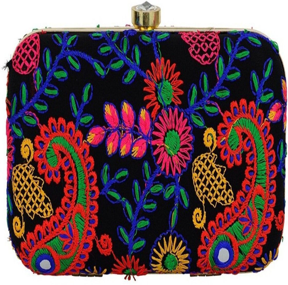 tooba handicraft Casual Multicolor Clutch-picture-40