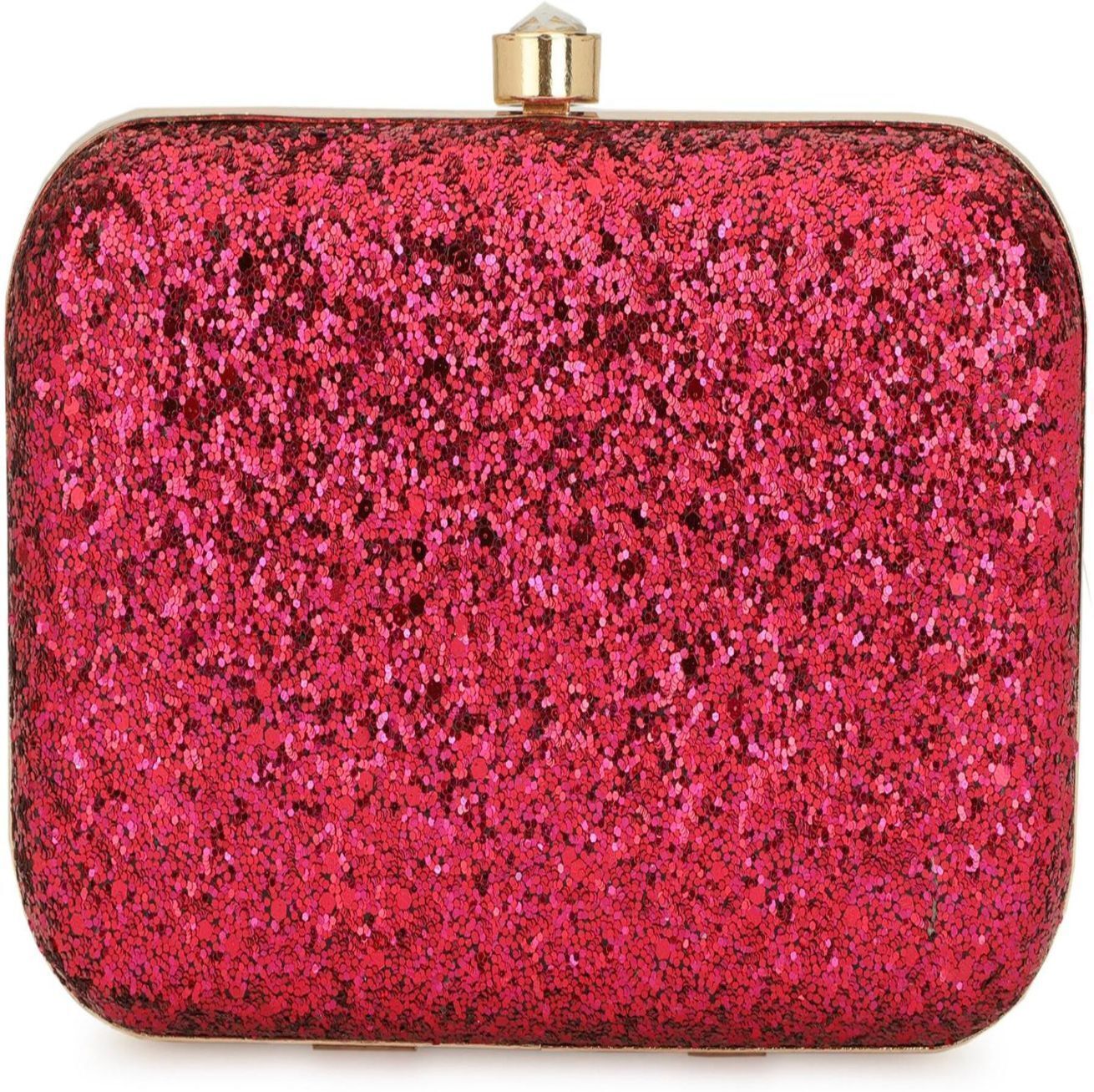 tooba handicraft Party Red, Pink Clutch-picture-29
