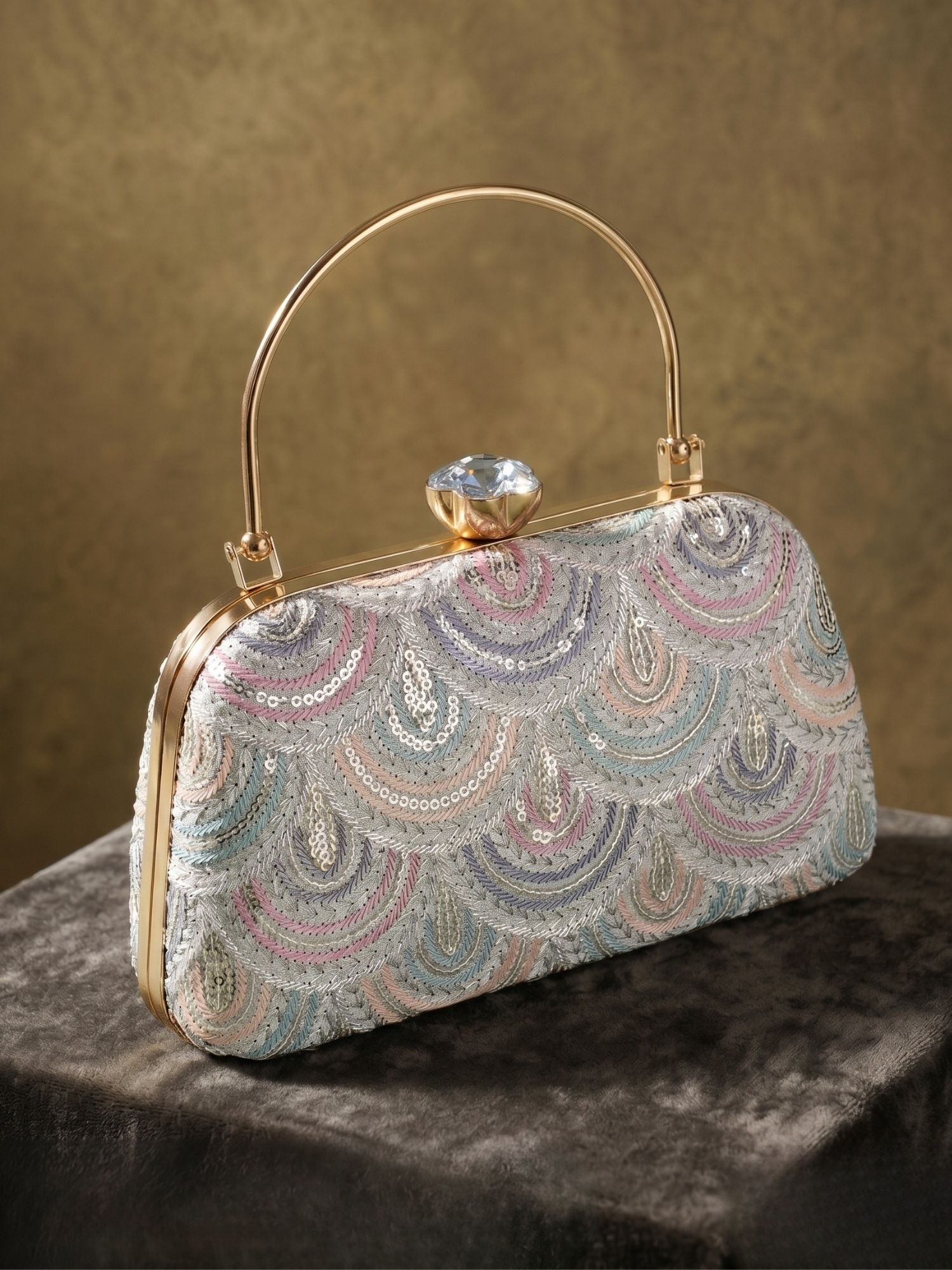 Casual Green Clutch-image-4