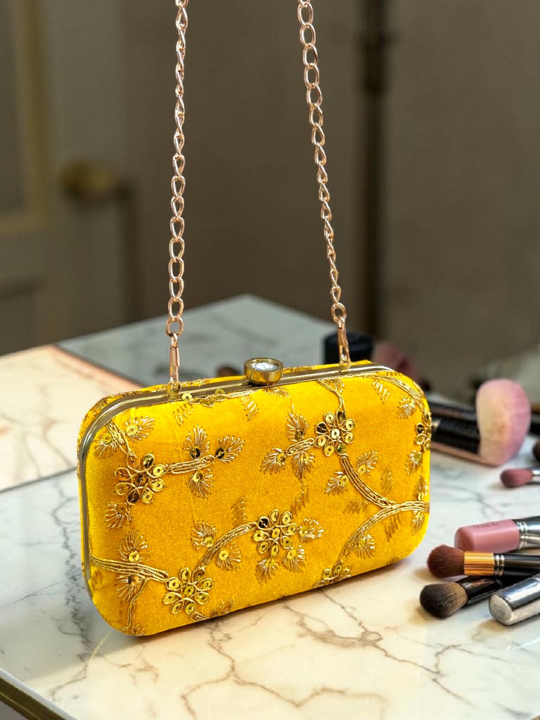 harboi Party Yellow Clutch-picture-18