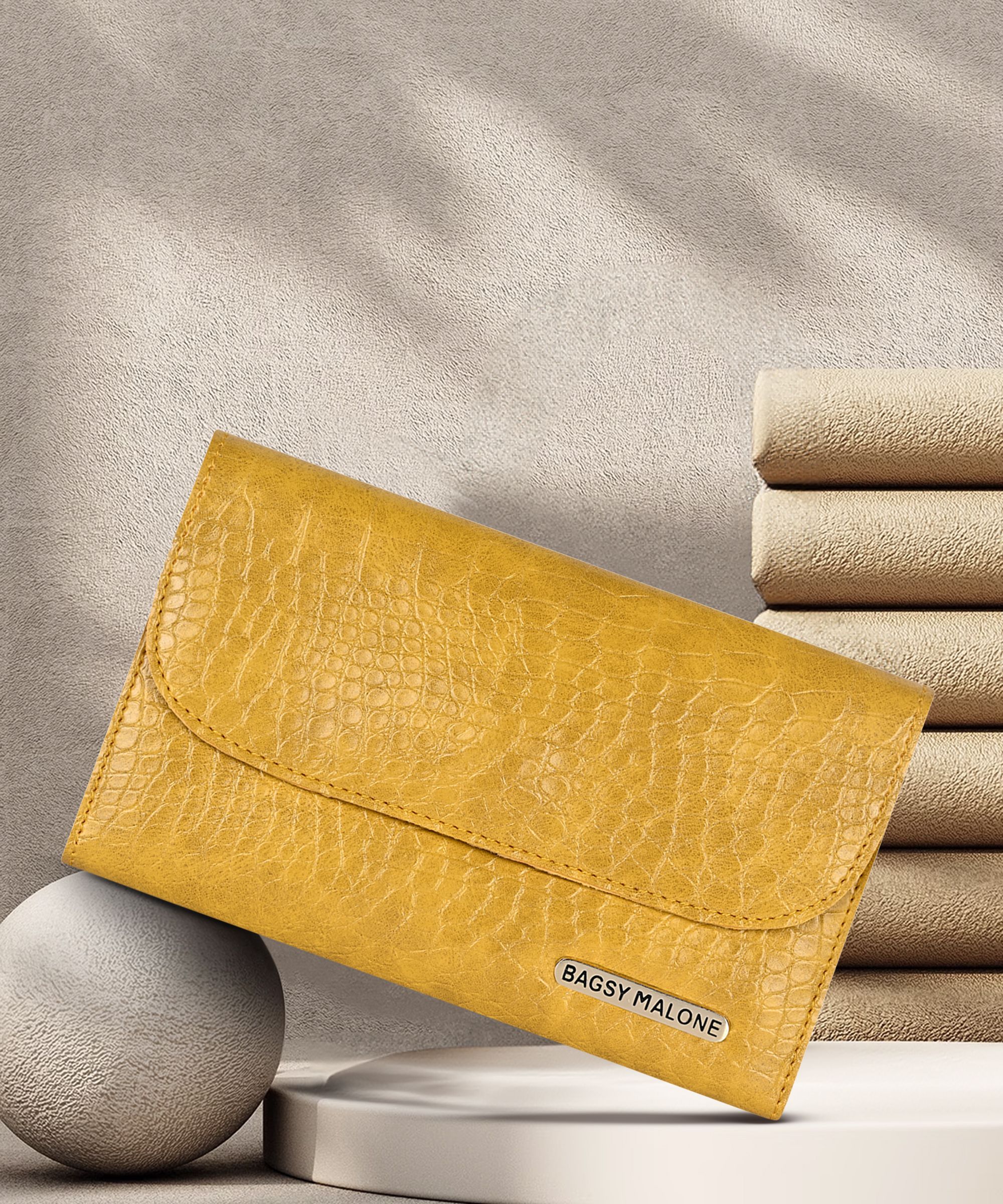 bagsy malone Casual, Formal, Party Yellow Clutch-picture-22
