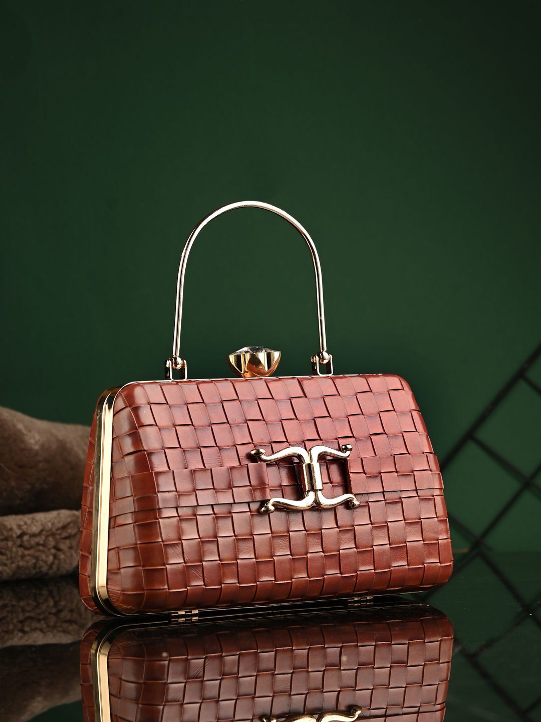 Party Brown Clutch-image-11
