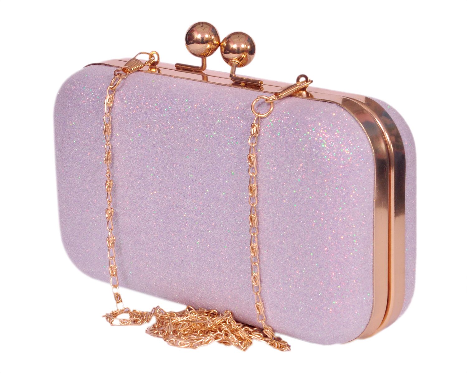 Party, Formal, Casual Tan, Purple Clutch-image-4