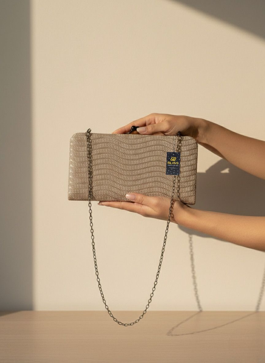 Casual Beige Clutch