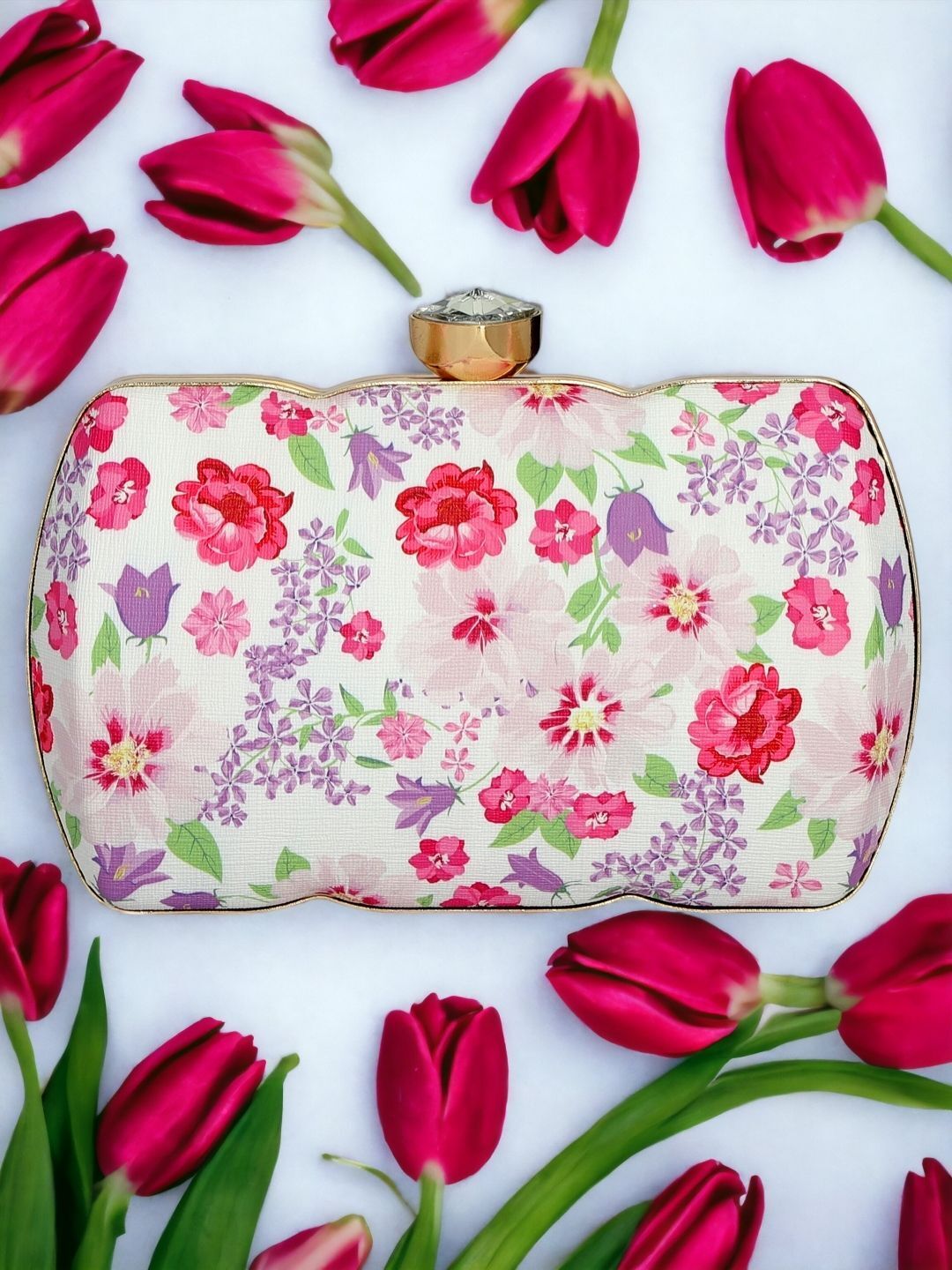 tooba handicraft Party Multicolor Clutch-picture-20