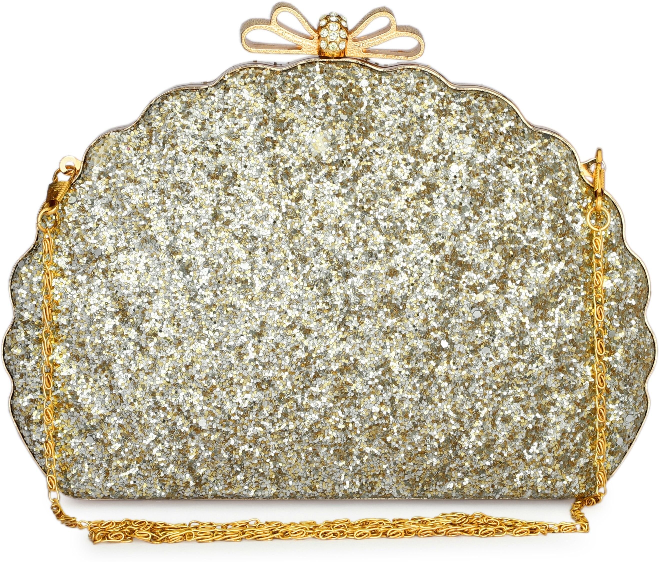 d'vine luxe Party Gold, Silver Clutch-picture-24