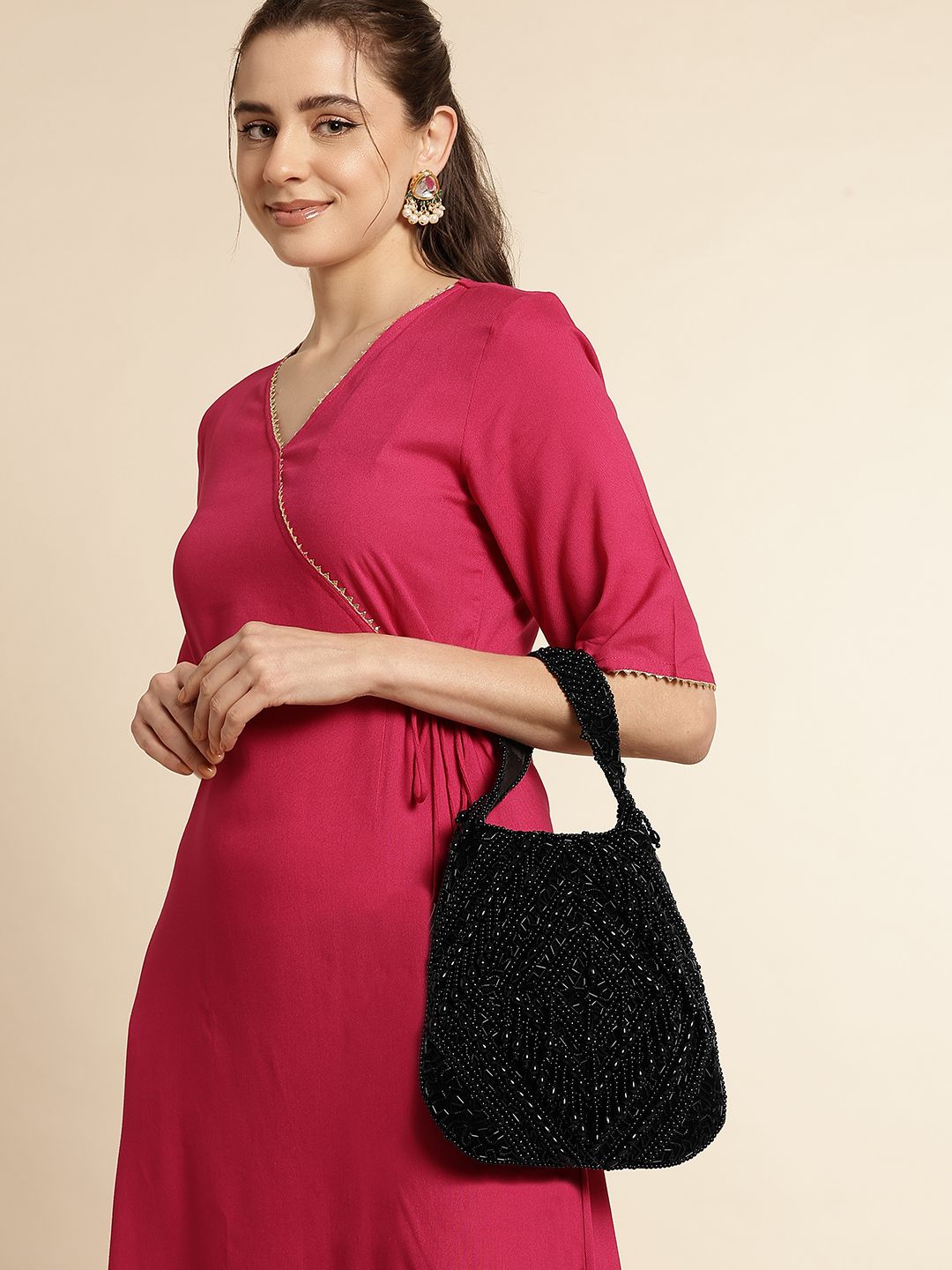 fabbhue Women Black Potli-picture-37