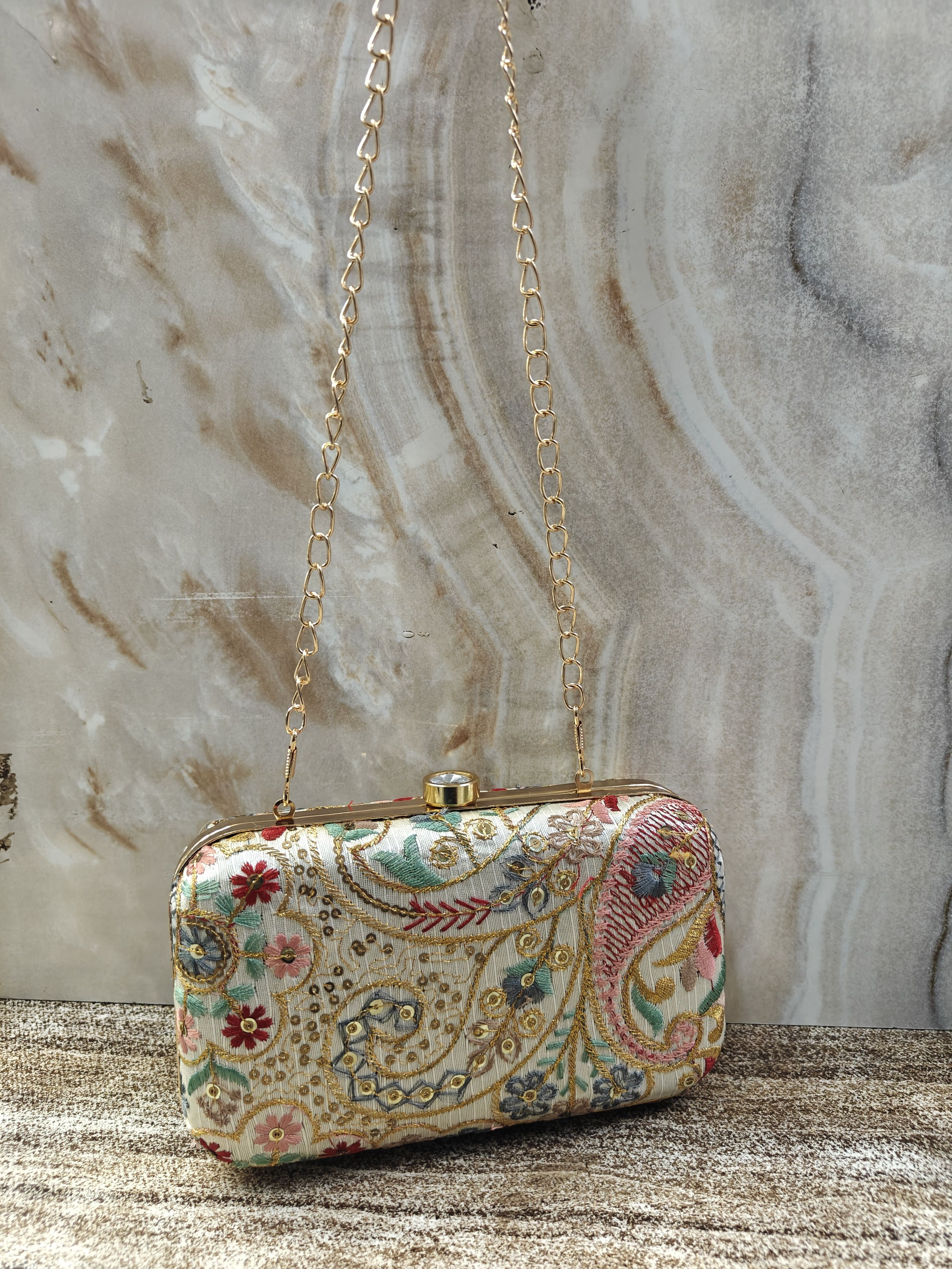 lady flora Party Peach Clutch-picture-41