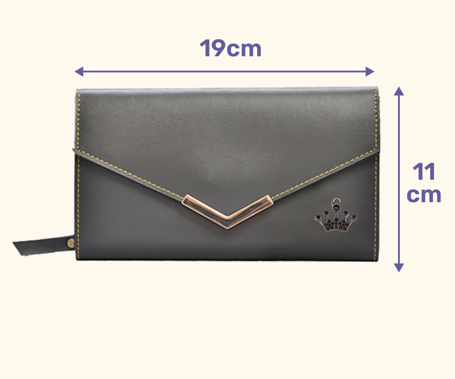 vorak ahimsa Casual, Formal, Party Grey Clutch-picture-14