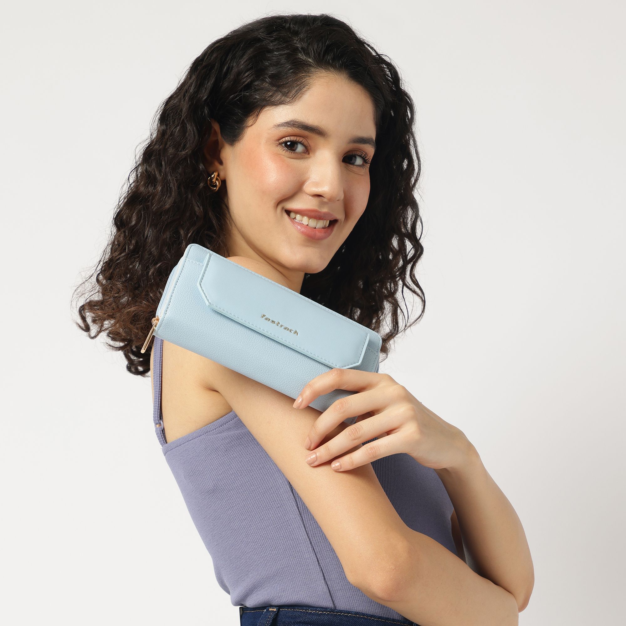 fastrack Casual Blue Clutch-picture-12