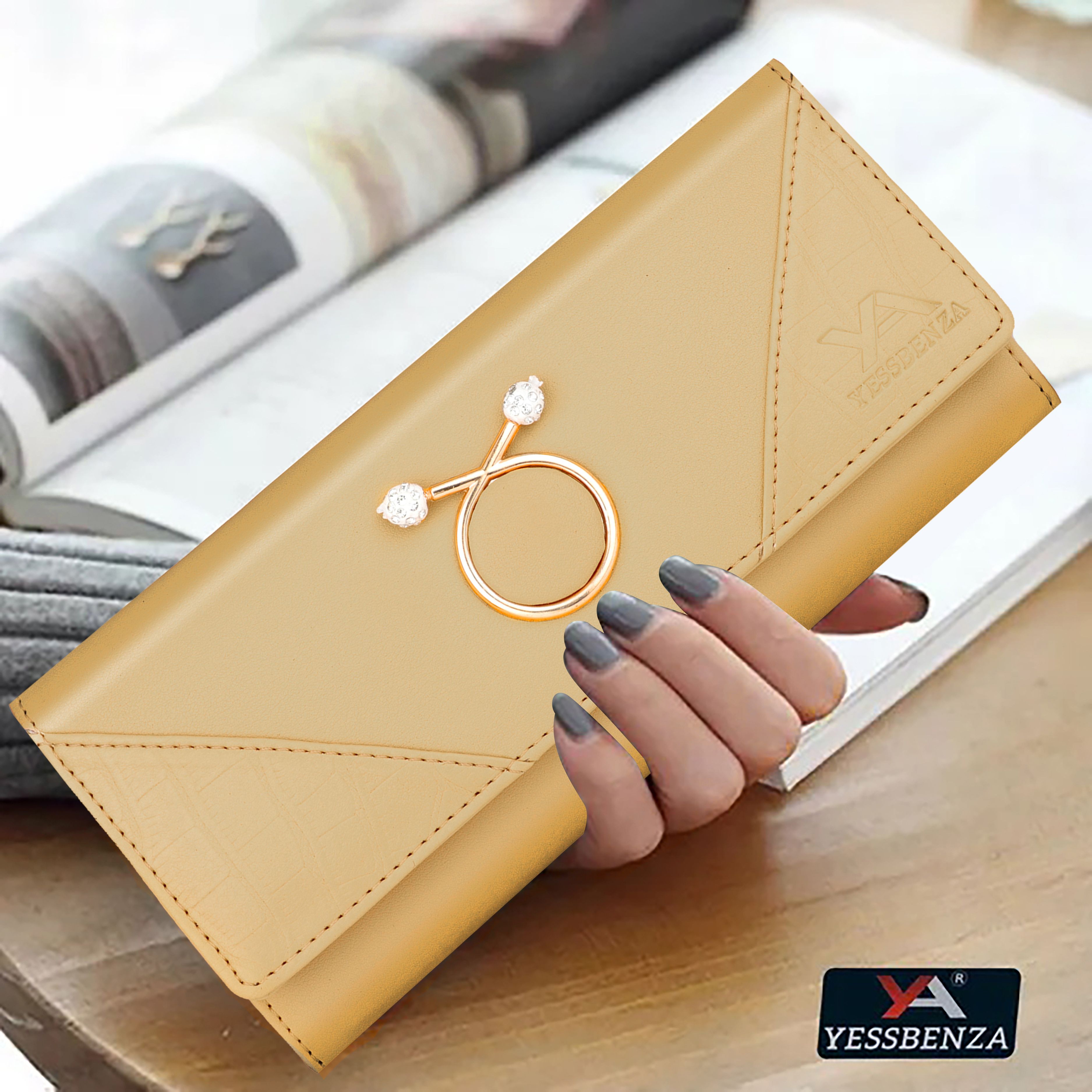 yessbenza Casual, Formal, Party Yellow Clutch-picture-21