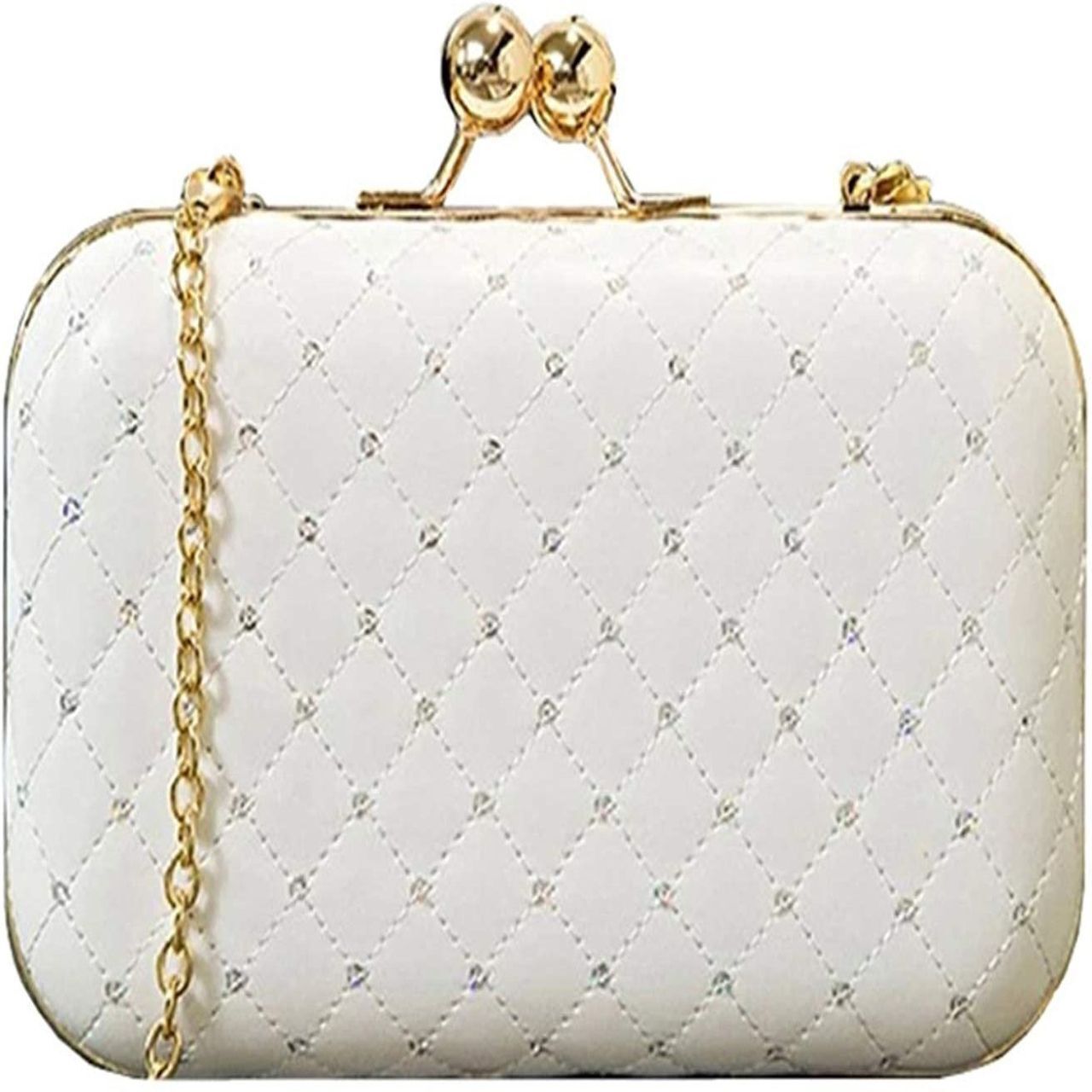 Party Gold, Beige, Brown Clutch-image-46