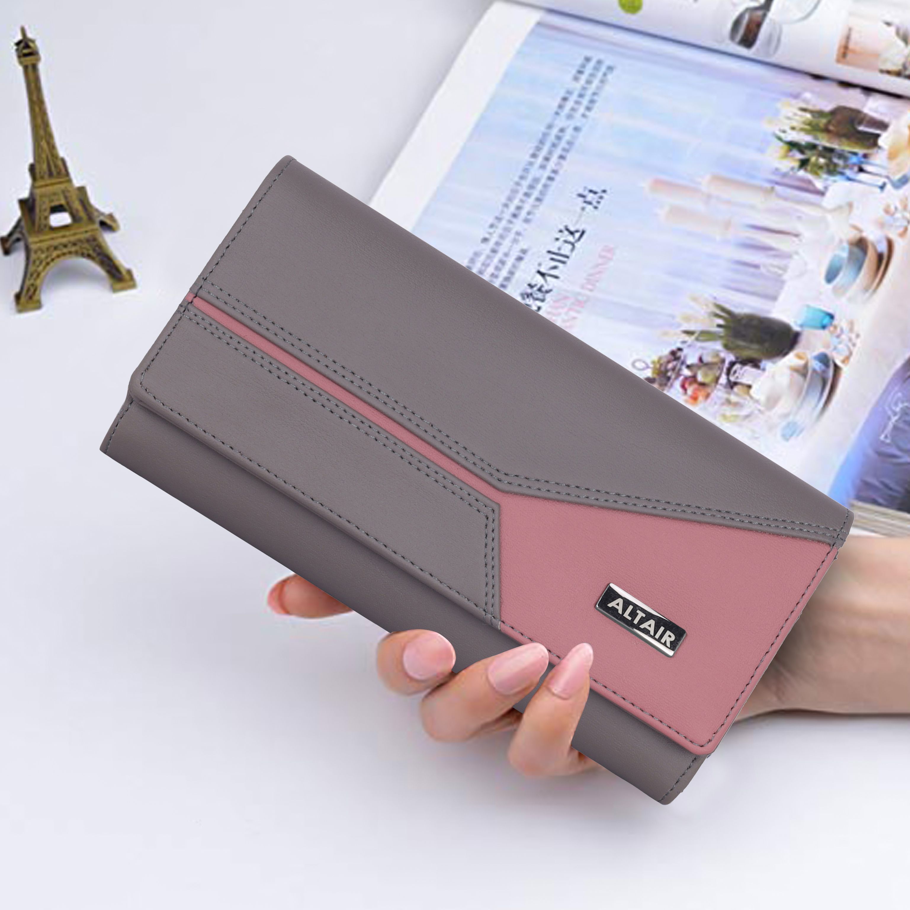 altair Casual, Formal, Party GreyClutch-picture-17