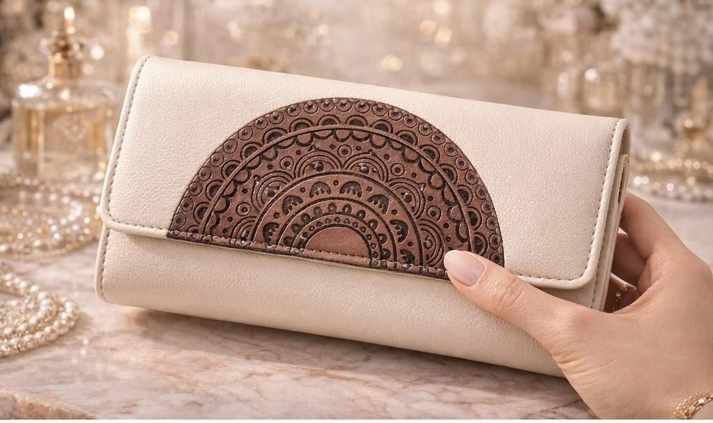 devo mahadev enterprises Party, Casual, Formal Cream Clutch-picture-25
