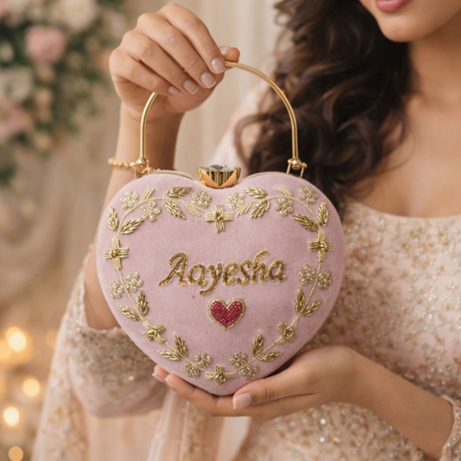 mumtaz fashion Party Pink Clutch-picture-23