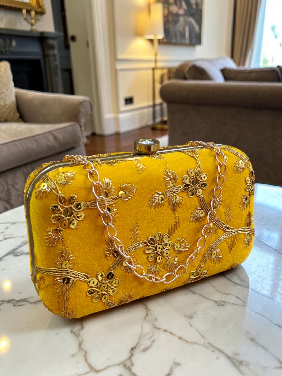 harboi Party Yellow Clutch-picture-33