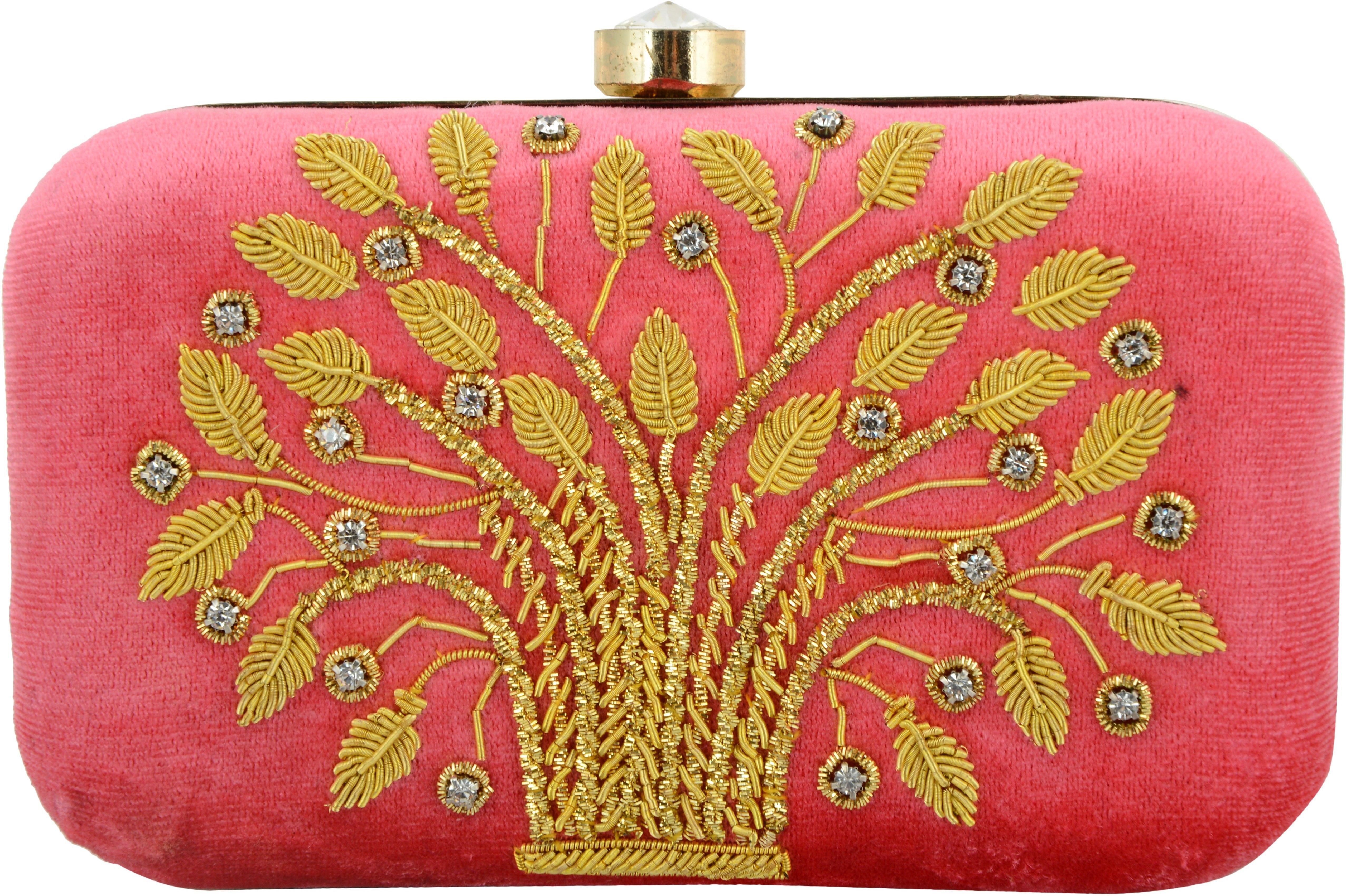 tooba handicraft Party Multicolor Clutch-picture-43