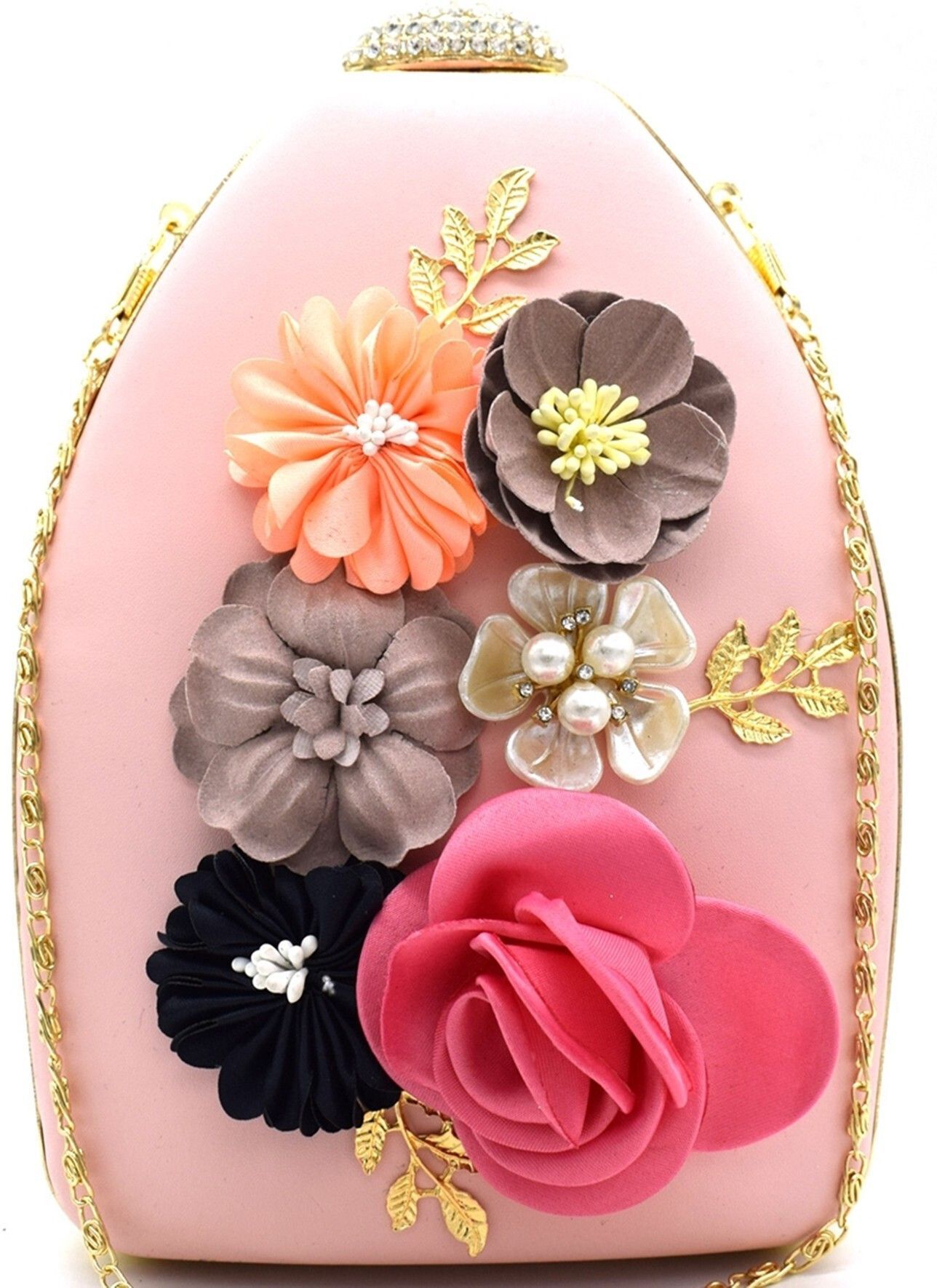 tooba handicraft Party Pink Clutch-picture-35