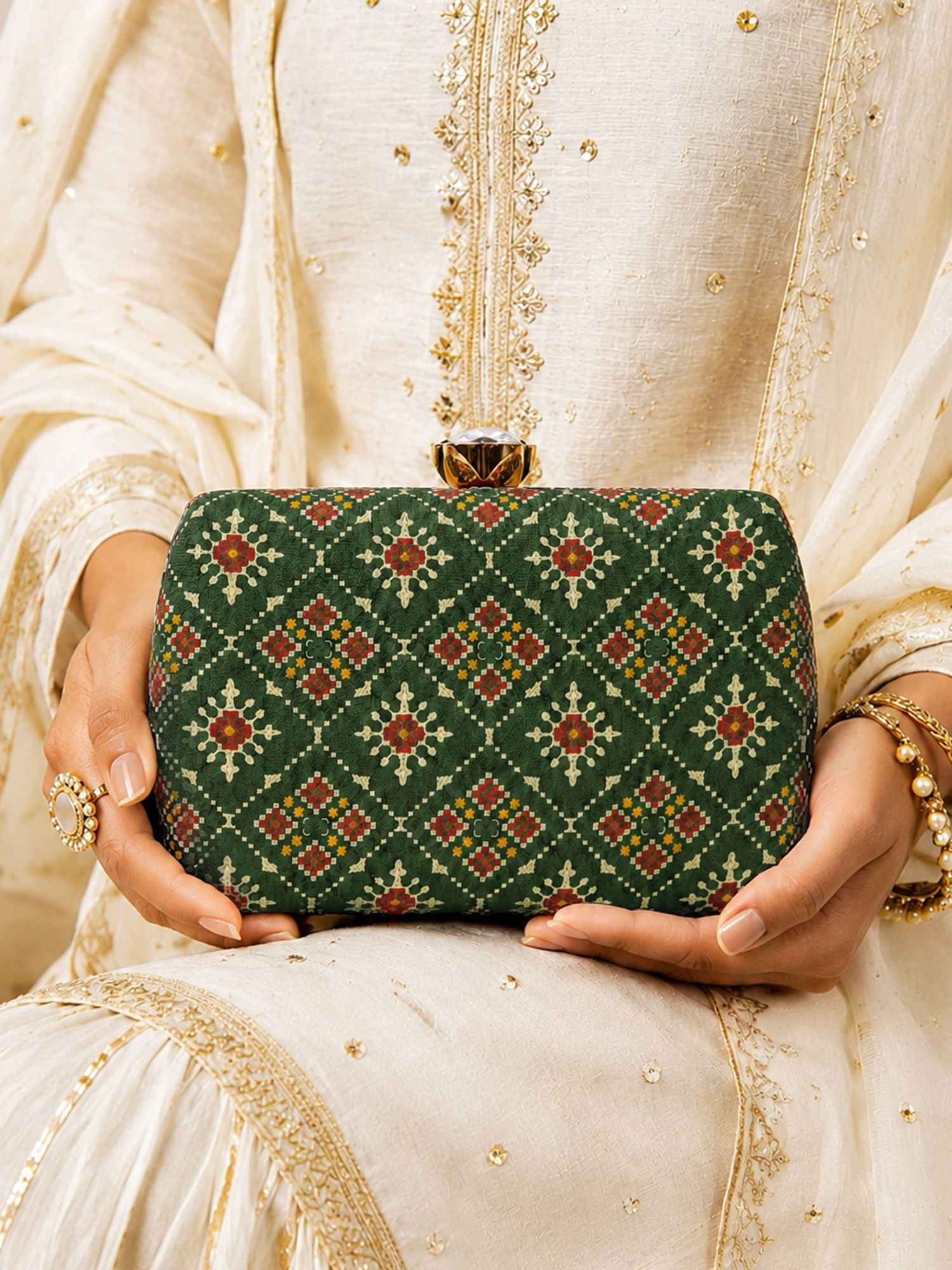 artklim Casual, Party Green Clutch-picture-16