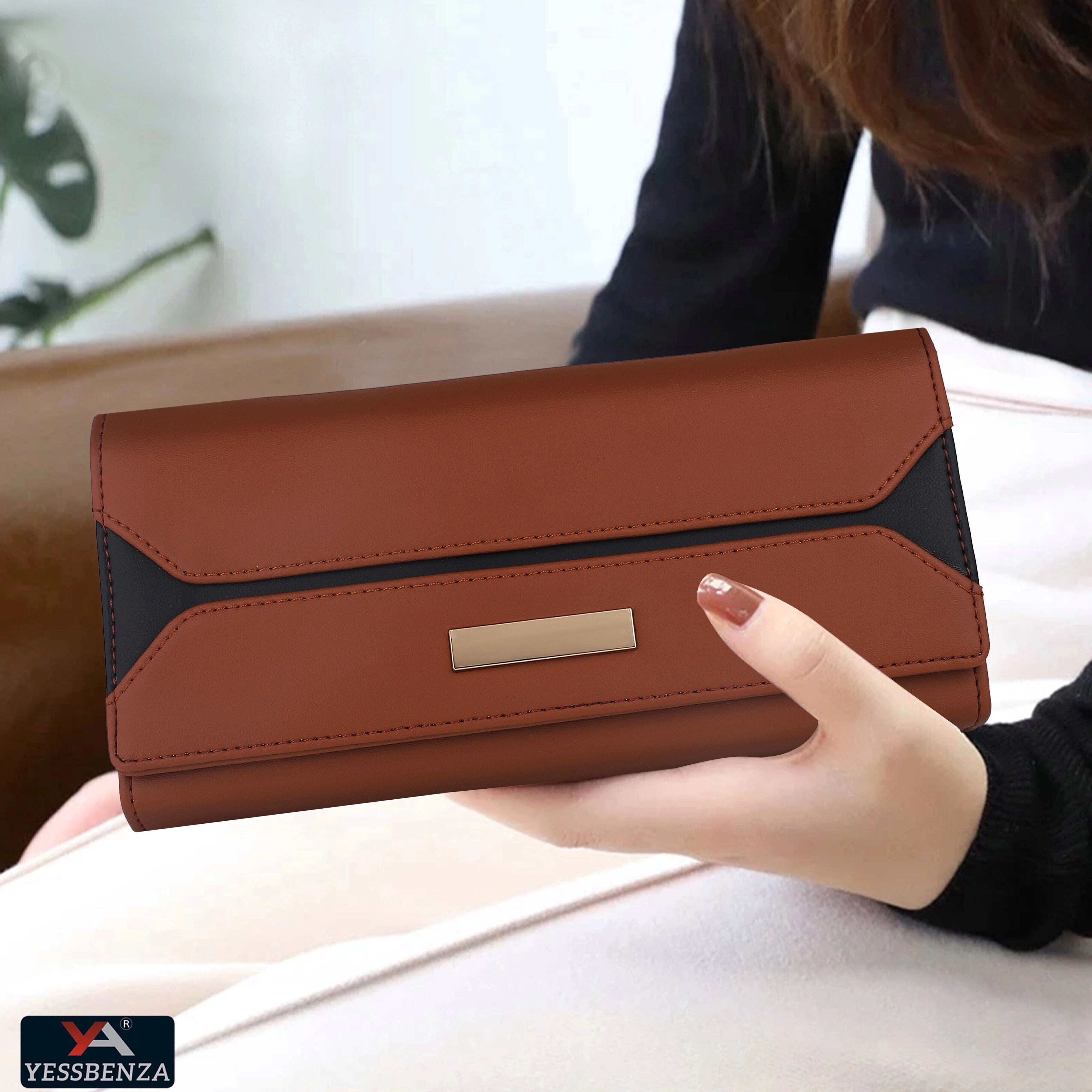 Casual, Formal, Sports Tan Clutch - Regular Size-image-3