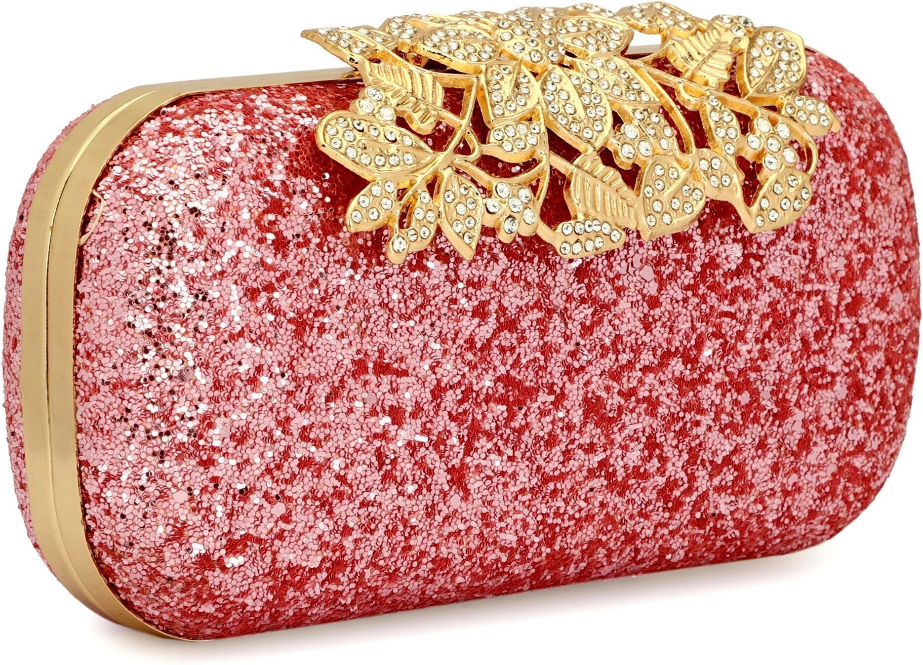 tooba handicraft Party Pink Clutch-picture-30