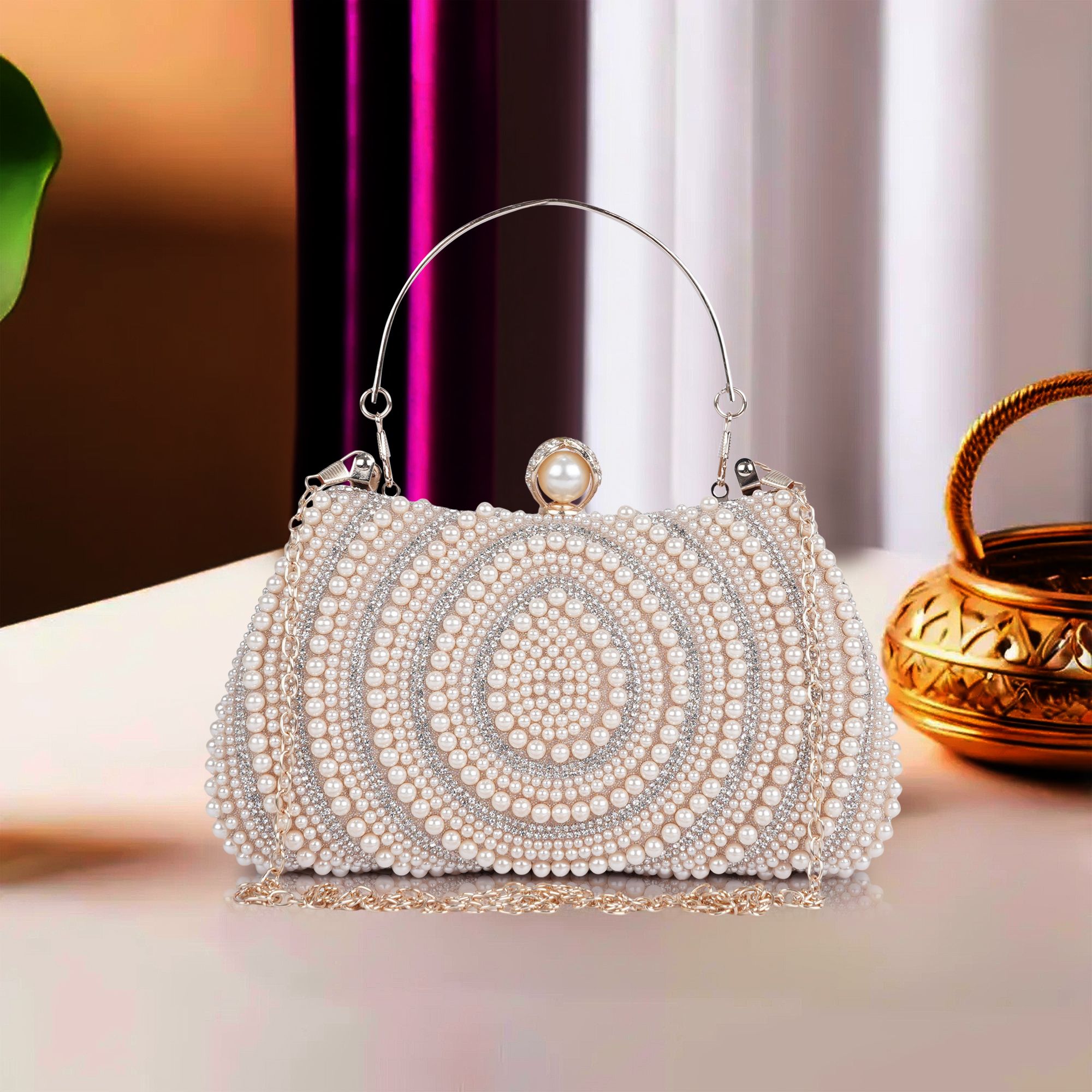 lady quinton ; disigner bags Party Gold Clutch-picture-11