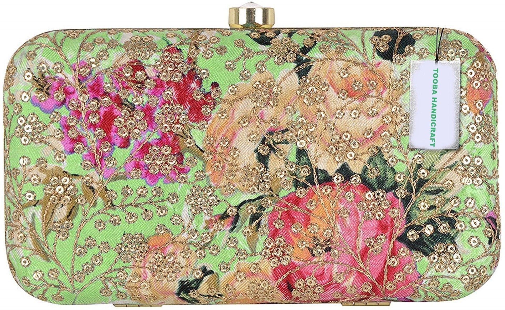 tooba handicraft Party Black Clutch-picture-17