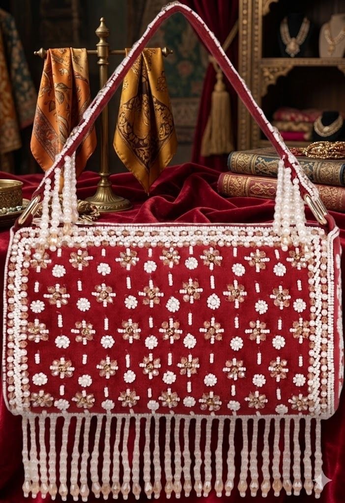 Party Maroon Clutch-image-47
